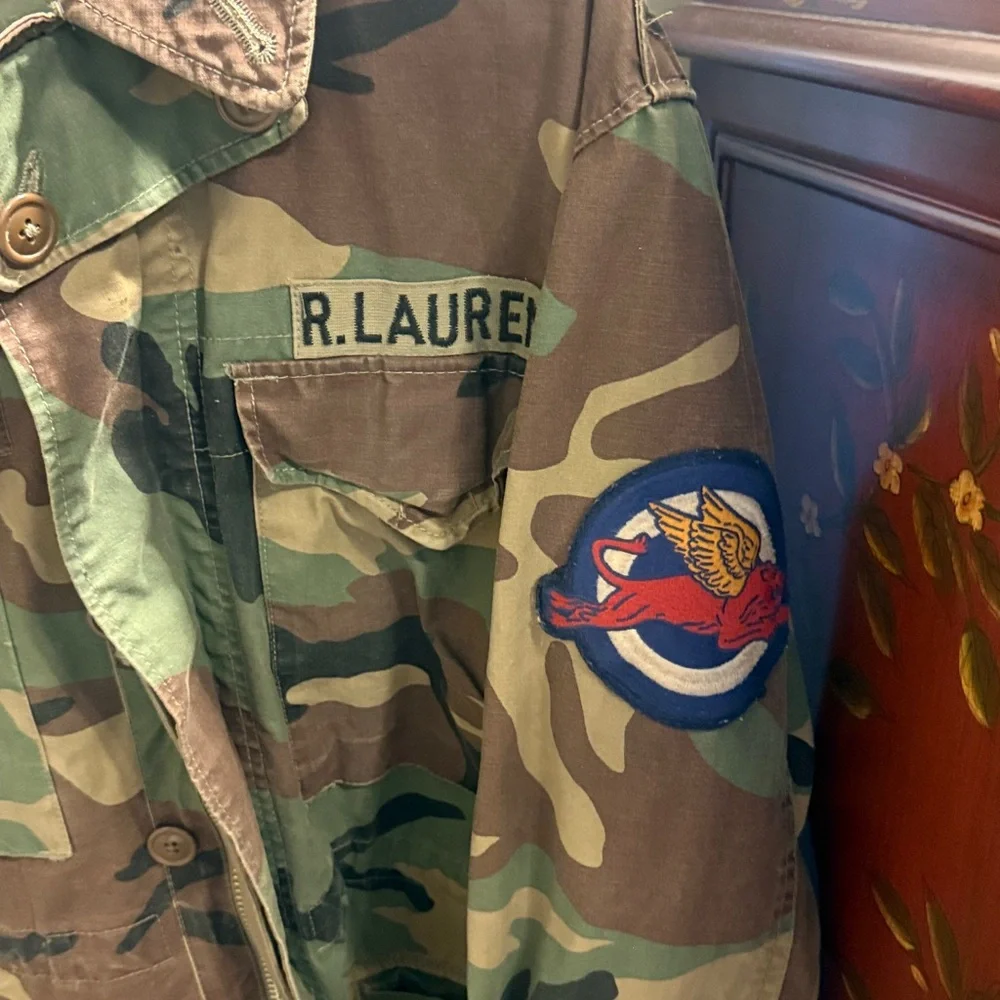Polo by Ralph Lauren Green and Brown Camouflage Jacket. Very rare. - Picture 4 of 6